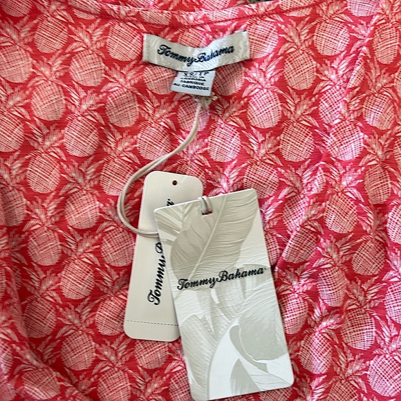 Tommy Bahama NWT Pink Tutti Frutti Pineapple Sleeveless Sundress **Size XS**🍍🍍 - Picture 6 of 7